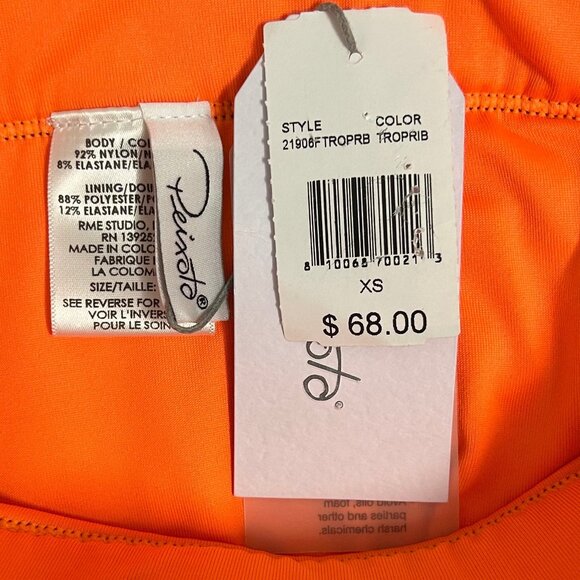 PEIXOTO Swimwear Set Bottom/Top Classic Bikini Orange Size XS - Picture 7 of 8